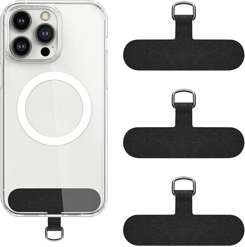 3-Pack Phone Tether Tab Pads for All Phone Cases