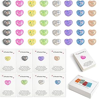 40 Pocket Hug Encouragement Card Sets with Heart Tokens