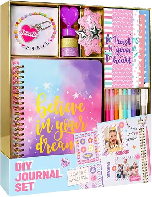 DIY Journal Kit for Girls, 26 Pieces for Tweens and Teens