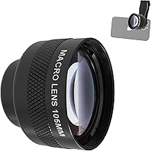 105mm macro lens for smartphones with clip and bag