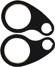 Pair of 8-inch wood rings with tweeter openings