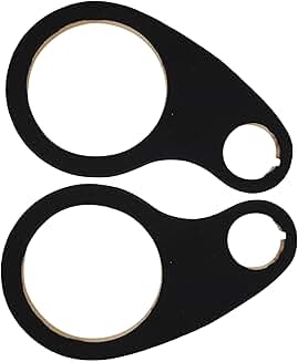 Pair of 8-inch wood rings with tweeter openings