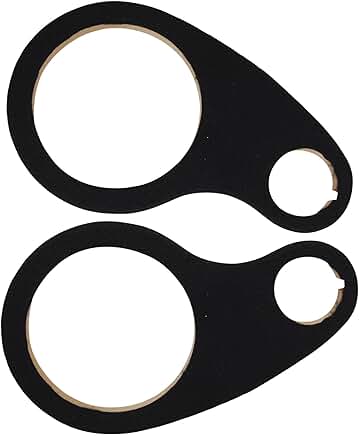 Pair of 8-inch wood rings with tweeter openings