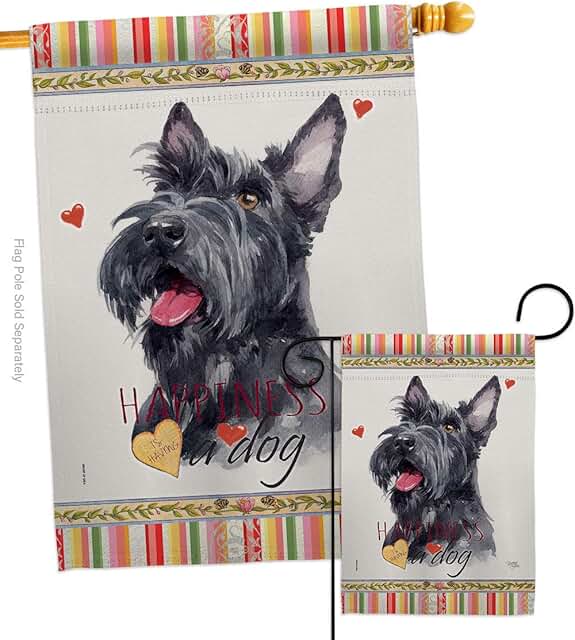 Scottish Terrier Garden Flag Set for Dog Lovers