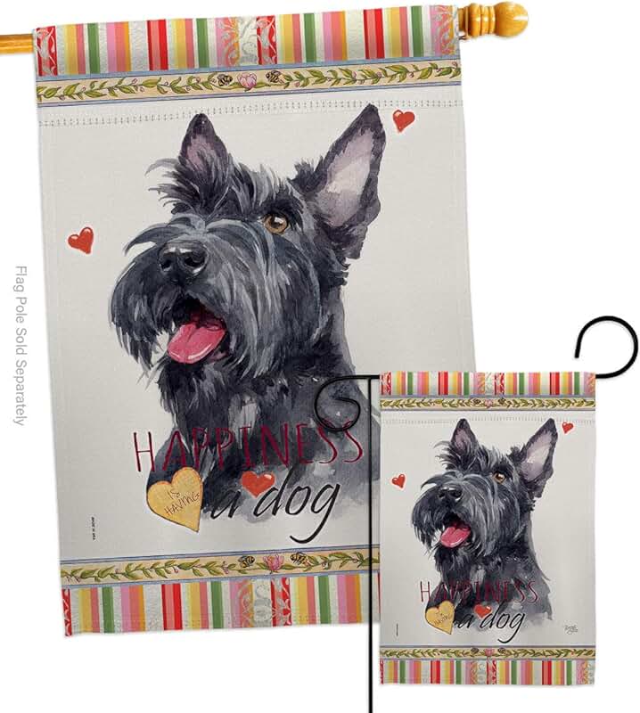 Scottish Terrier Garden Flag Set for Dog Lovers