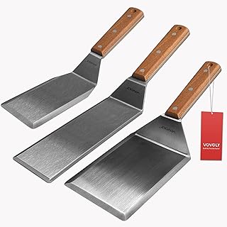 Stainless Steel Spatula Set for Grilling and Cooking