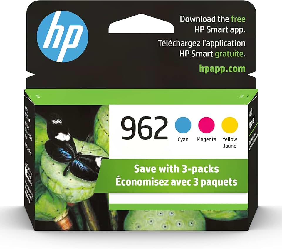 Cyan, Magenta, Yellow Ink Cartridges for OfficeJet Printers
