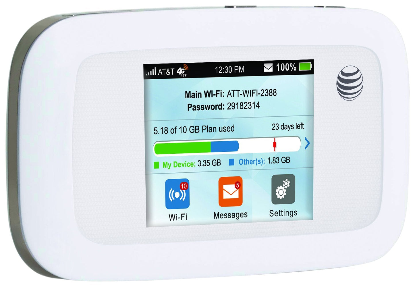 Velocity | Mobile Wifi Hotspot 4G LTE Router MF923 | Up to 150Mbps Download Speed | WiFi Connect Up to 10 Devices | Create A WLAN Anywhere | GSM Unlocked - White