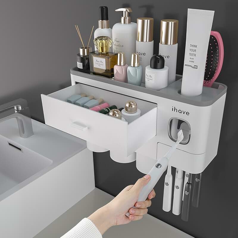 Large Bamboo Locking Storage Box with Glass Jar