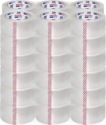 Heavy Duty Clear Packing Tape, 36 Rolls, 2160Y