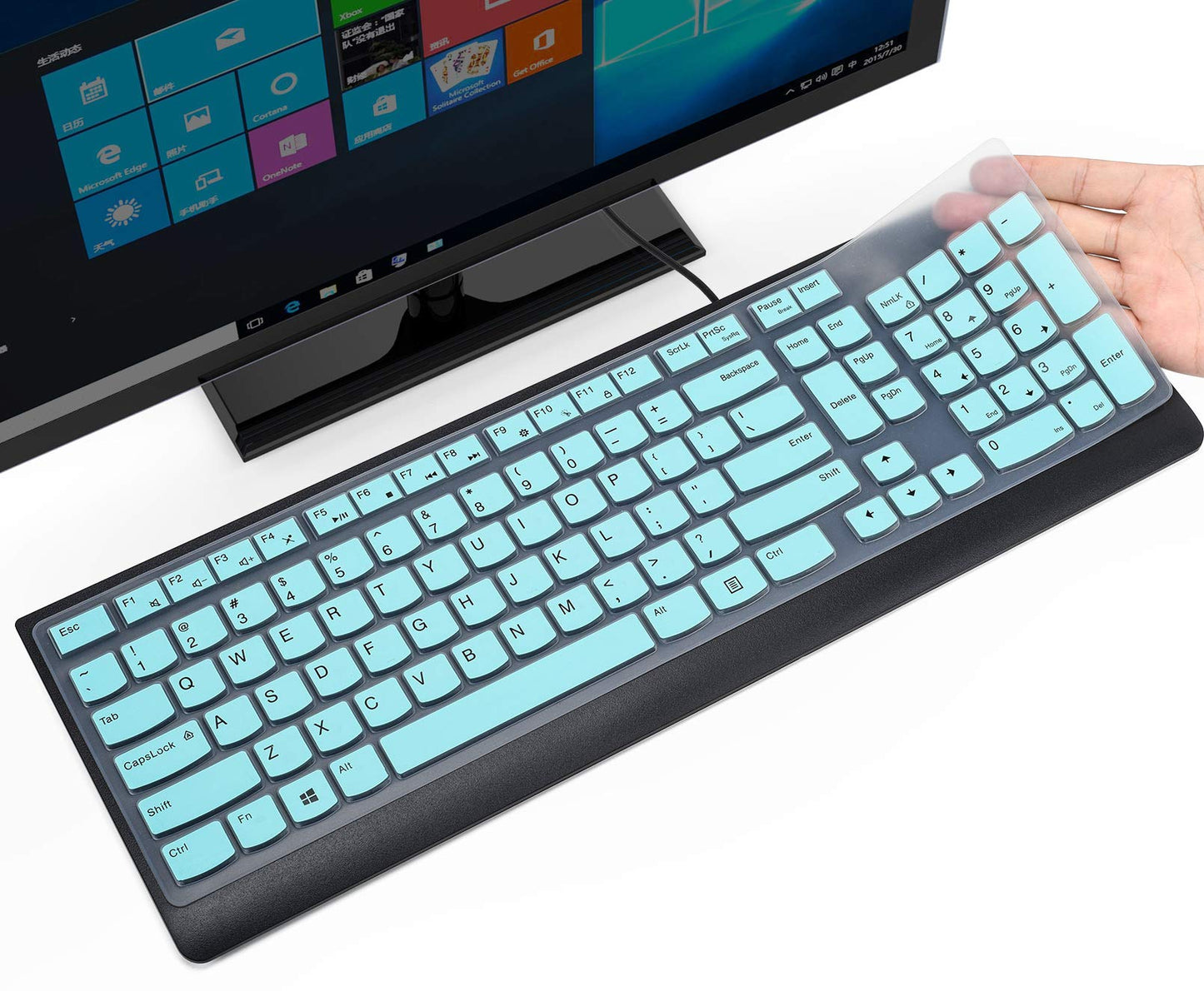 Mint keyboard cover for wireless keyboard