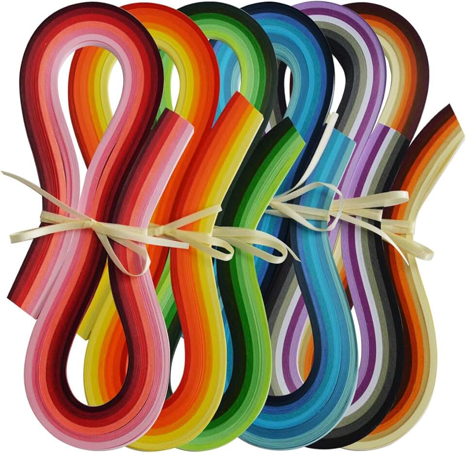 Multi-color Quilling Paper Strips Set, 720 Pieces
