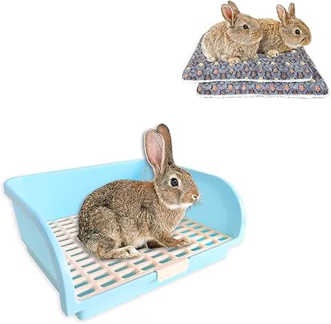 2 Pcs Washable Guinea Pig and Small Animal Bed Mats