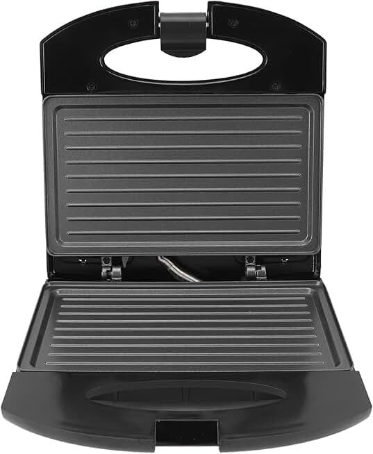 Electric Panini Press with Non-Stick Surface