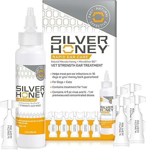 Silver Honey Ear Cleaner and Infection Treatment for Pets