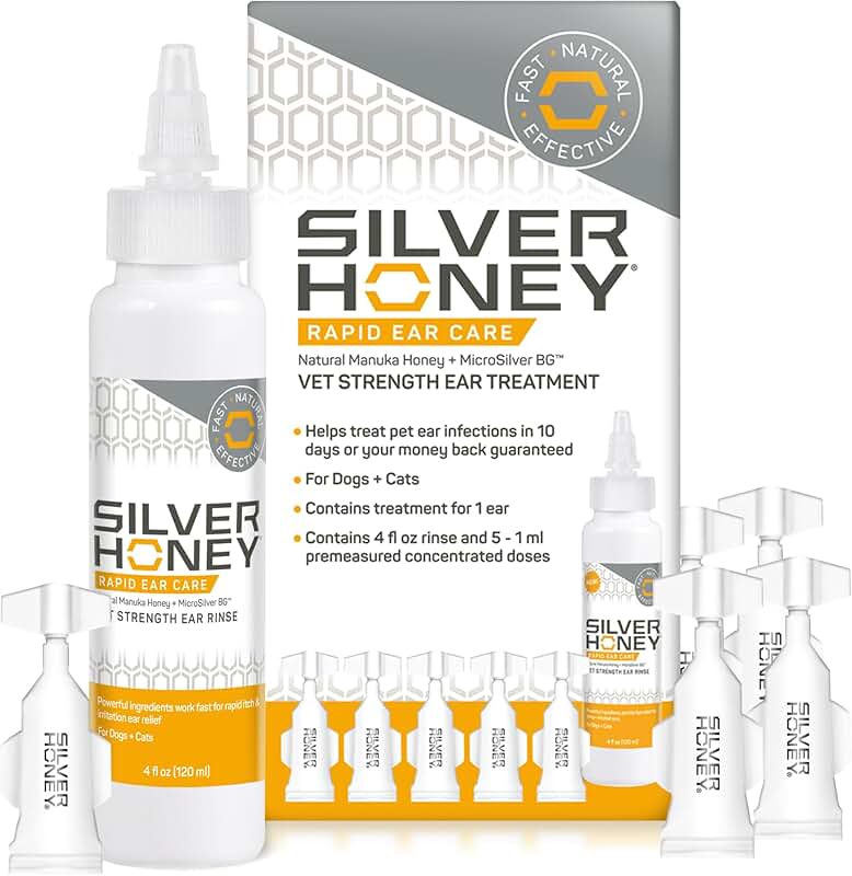 Silver Honey Ear Cleaner and Infection Treatment for Pets