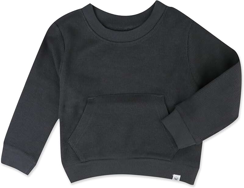 Comfortable organic cotton sweatshirt with pockets for toddlers