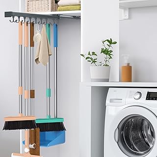 Pull Out Broom and Mop Storage Organizer