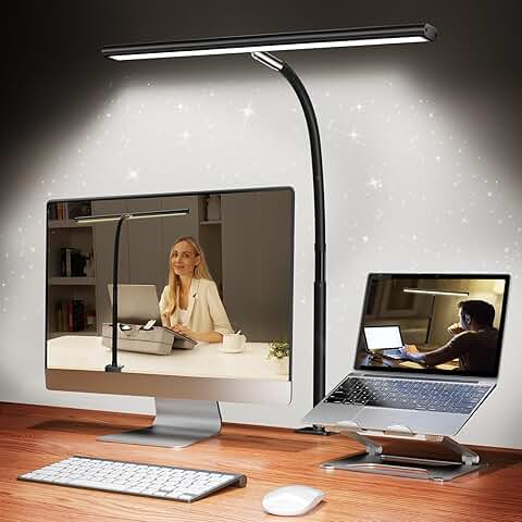 Adjustable Eye-Caring LED Desk Lamp with Clamp