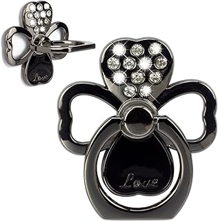 Two-pack four-leaf clover phone ring holder with 360° rotation