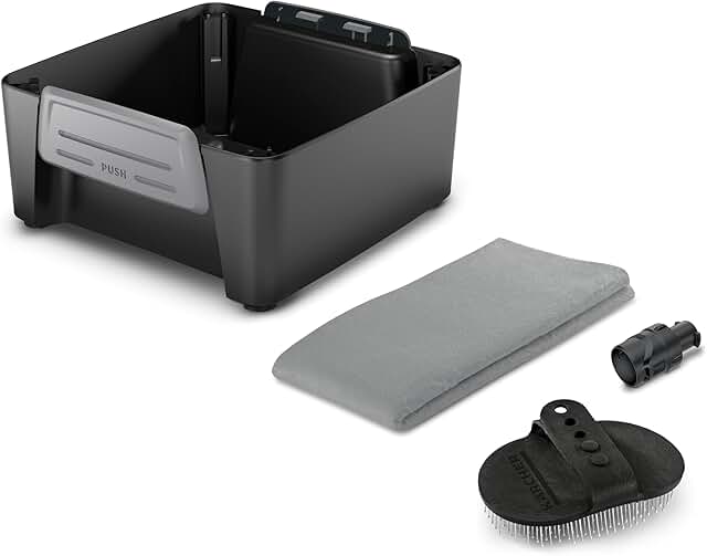 Pet Accessory Box with Cone Jet Brush and Cloth