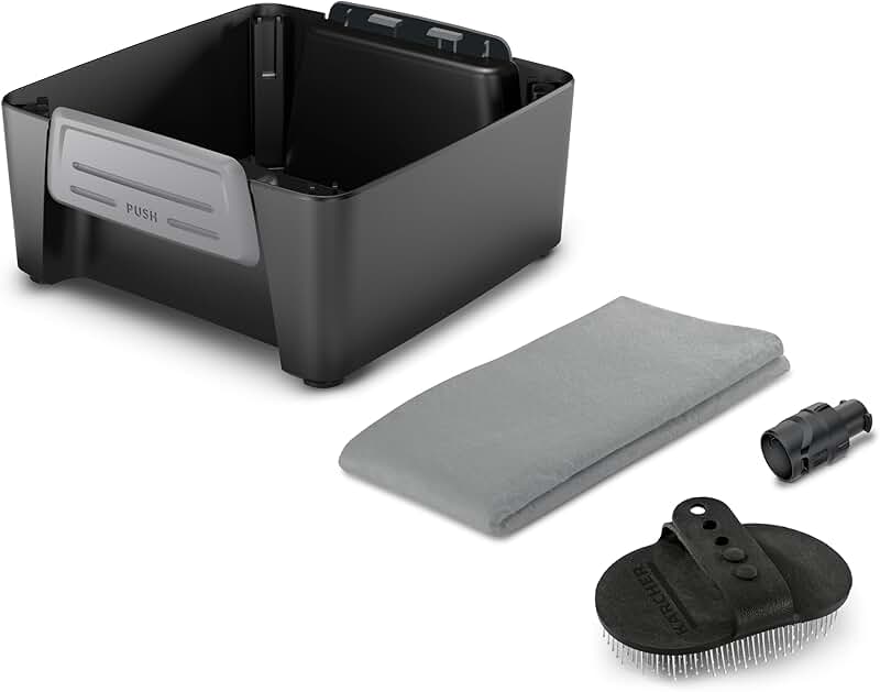 Pet Accessory Box with Cone Jet Brush and Cloth