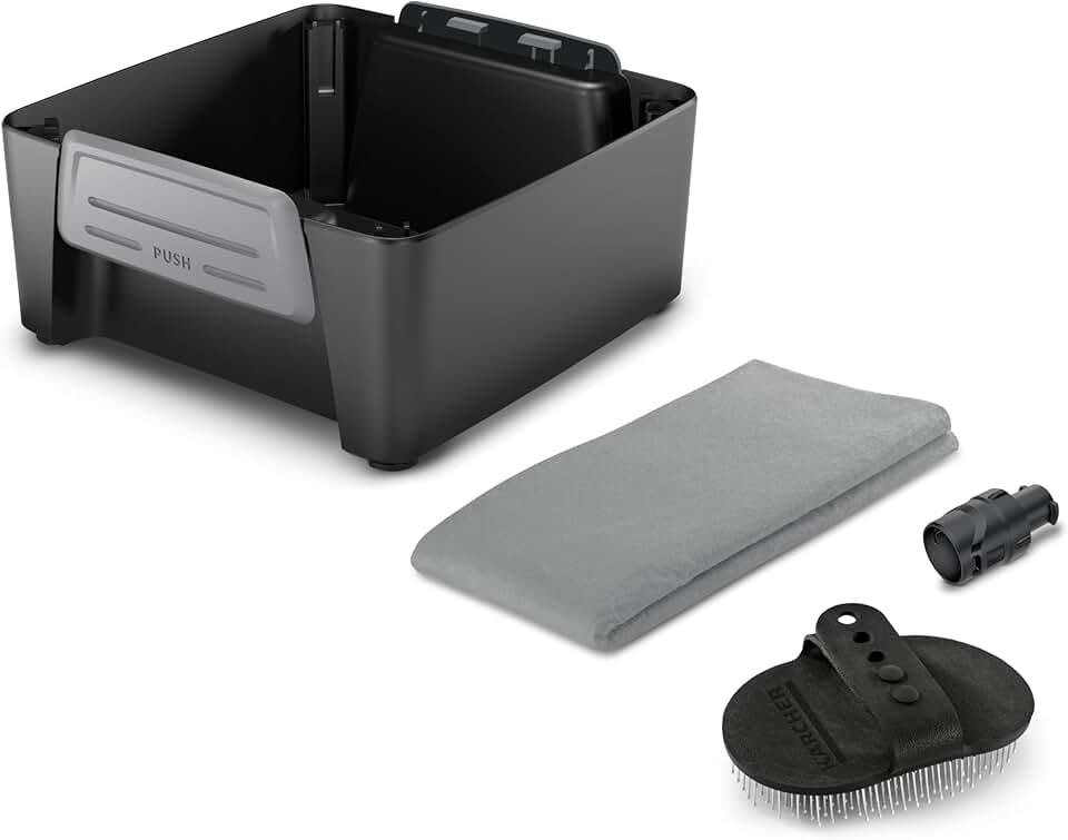 Pet Accessory Box with Cone Jet Brush and Cloth