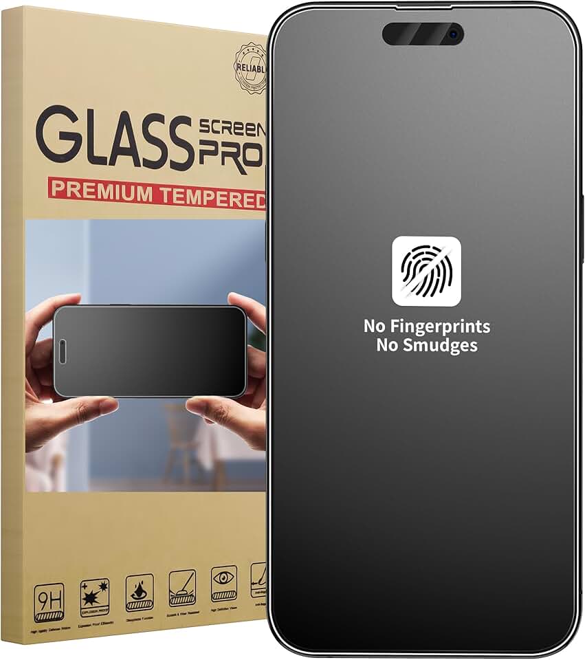 Matte Tempered Glass Screen Protector for iPhone 16 Pro Max
