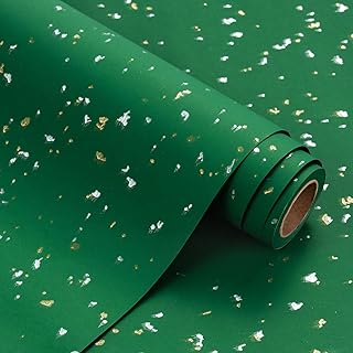 Green wrapping paper roll, 17 inches by 16.5 feet