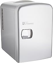 Portable 6-Can Thermoelectric Mini Fridge for Bedroom, Office, Dorm