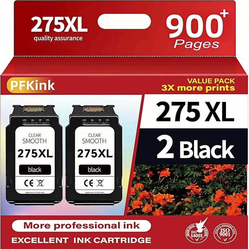 Black ink cartridge replacement for PIXMA printers