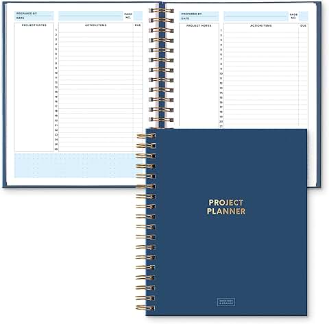 Project Management Planner and Organizer, 200 Pages