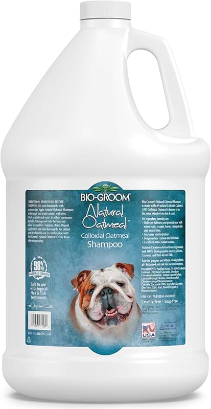 Oatmeal Dog Shampoo for Sensitive Skin and Itching