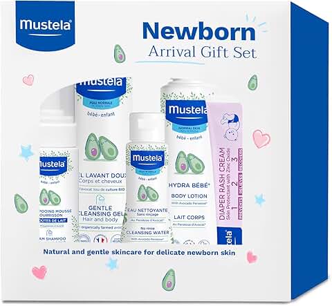Newborn Baby Skincare and Bath Gift Set