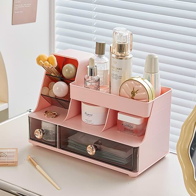 Makeup and Skincare Organizer with Drawers