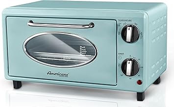 Retro 50s Countertop Toaster Oven with Bake and Toast