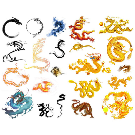 Chinese Myth Dragon Aesthetic Diary Stickers