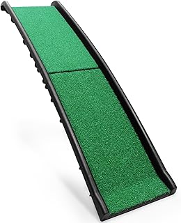 Portable Pet Ramp with Grass for Cars and Trucks