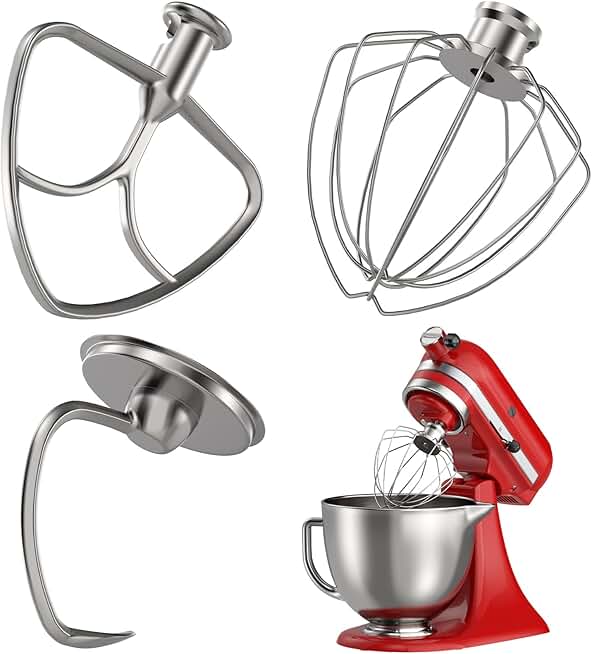3-Piece Stainless Steel Mixer Accessories Set