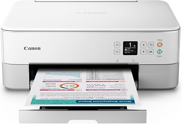 Wireless all-in-one inkjet printer with print, copy, scan