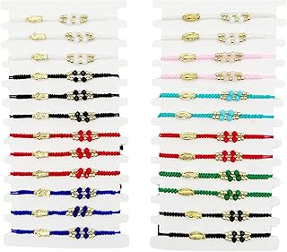 24/12Pcs Virgin Mary and San Judas Bracelets for Women