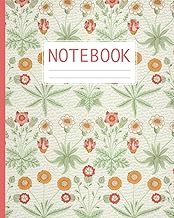 Daisy Notebook with 120 Lined Pages, 8x10 Inches