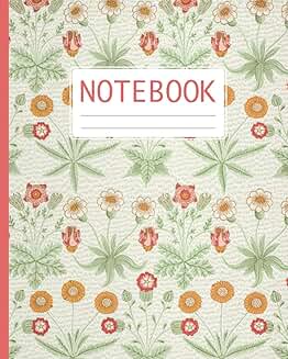 Daisy Notebook with 120 Blank Pages, 8x10 inches