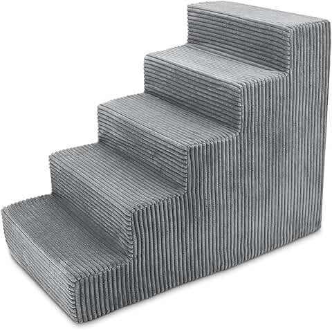Pet Steps for Small Dogs and Cats, 5-Step Foam Ramp