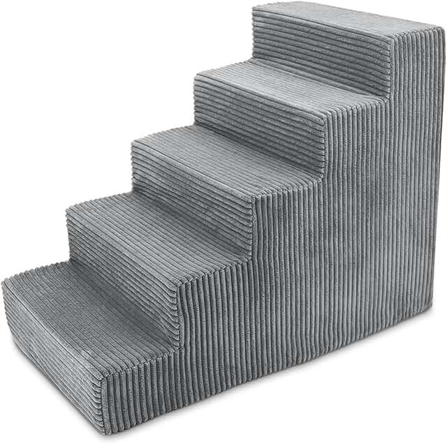 Pet Steps for Small Dogs and Cats, 5-Step Foam Ramp