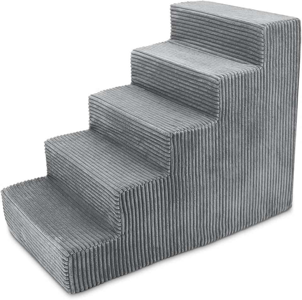 Pet Steps for Small Dogs and Cats, 5-Step Foam Ramp