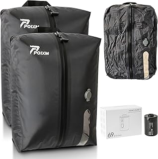 Reusable Waterproof Travel Vacuum Bags with Pump (2 Pack)