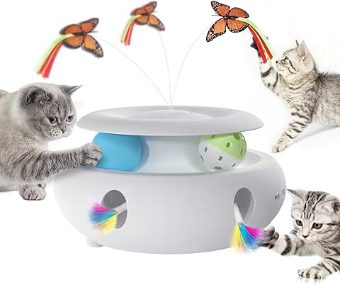 3-in-1 Interactive Cat Toy for Indoor Cats