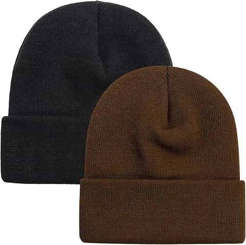 Unisex Cuffed Knit Beanie for Men and Women
