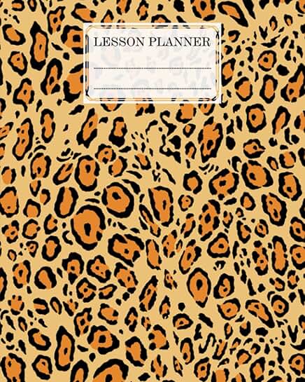 Elementary and high school lesson planner with 121 pages